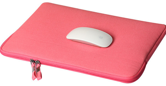 Kundenspezifisches Neopren-stoßsichere Laptop-Hüllen-Rosa-Farbe für Macbook 15 Zoll