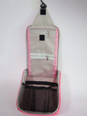Mehrfunktionale rosa tragbare imprägniern die Reise-Kulturtasche-große Kapazität