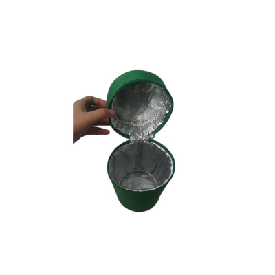 Rundes tragbares weiches Futter der Kühltasche-PEVA mit Absolvent-Griff 20*10.5cm