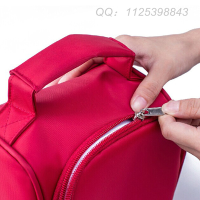 Schulkampierende rote thermische Kinder Isoliermittagessen-Tasche mit Zipschließung